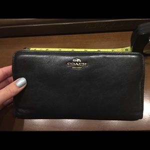 Black 8” Coach Wallet